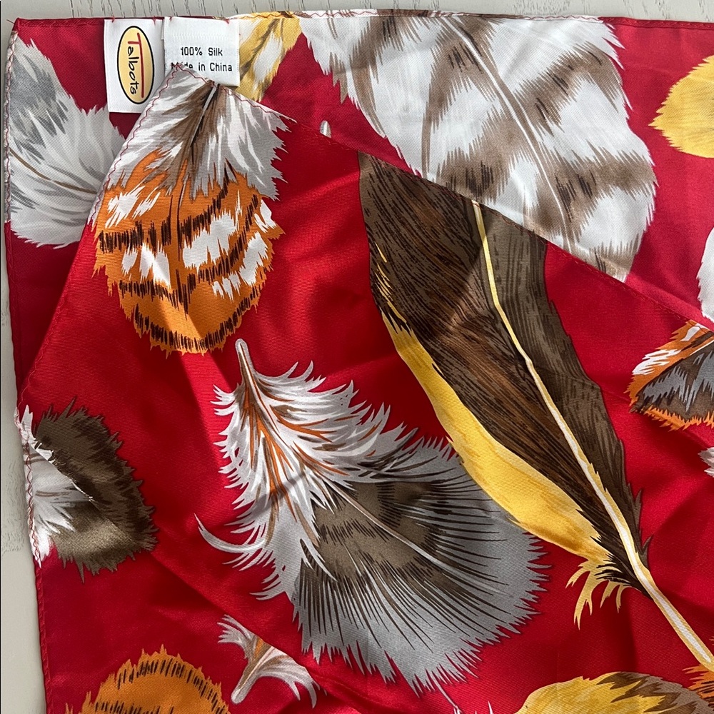 Talbots silk scarf - Picture 3 of 3